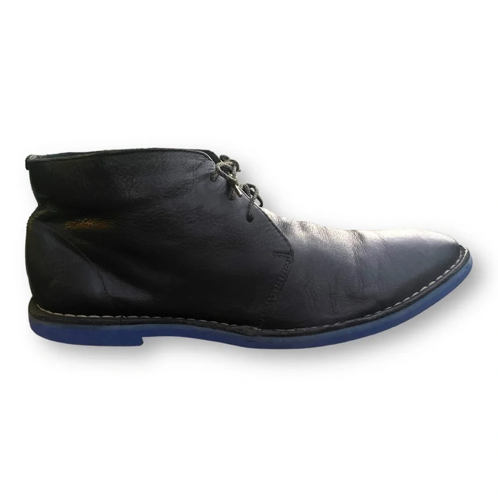 🔥 Cole Haan Glenn Chukka Men’s Boots | Blue‎ Sole Leather | Size 11.5M
